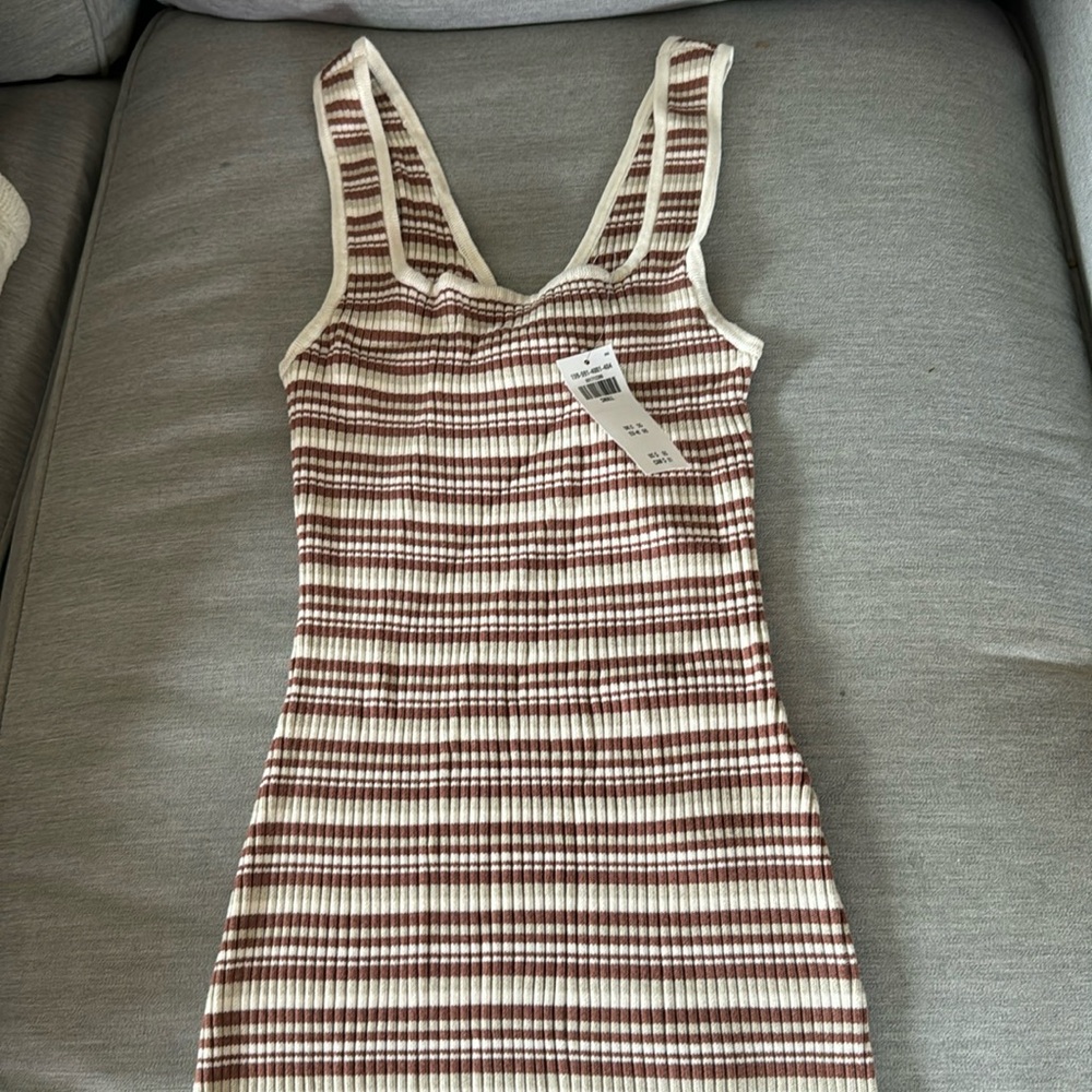 Abercrombie & Fitch twist back stripe dress
